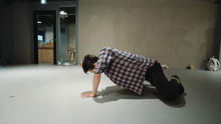 After the dance, a standard silly smile [Rikimaru] Give It To Me Crush Koosung Jung Choreography