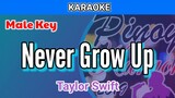 Never Grow Up by Taylor Swift (Karaoke : Male Key)