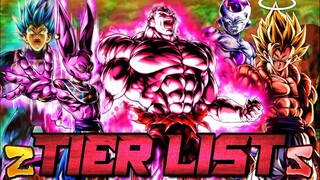 NUEVA TIER LIST LOS MEJORES PERSONAJES DE DRAGON BALL LEGENDS