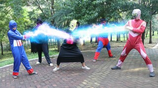 [Sở thích]Cosplay Ultraman: Hết năng lượng khi chiến đấu với quái vật