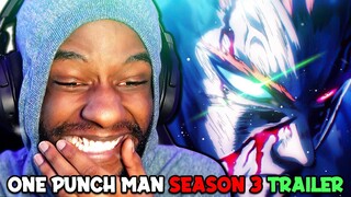 ONE PUNCH MAN IS FINALLY BACK! I'M BUSSINGGG!!! | One Punch Man Season 3 TEASER TRAILER REACTION!