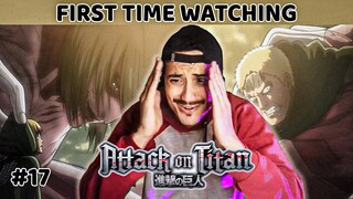 Attack on Titan Reaction Episode 17| the FEMALE TITAN | First Time Watching