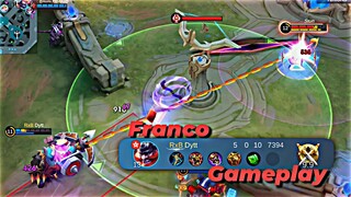 TANK KOK K.D.A? | GAMEPLAY FRANCO MLBB | MOBILE LEGENDS BANG BANG