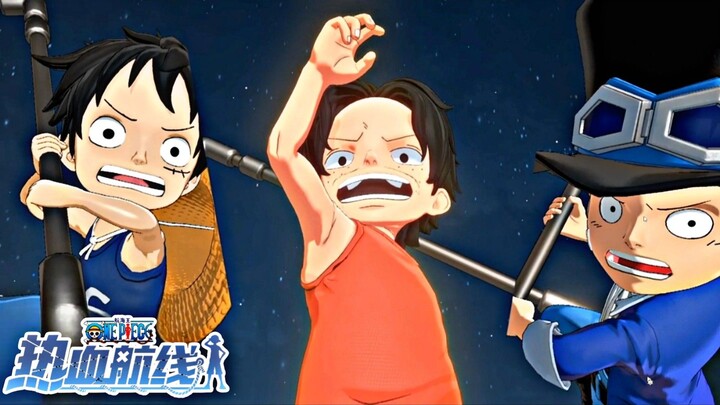 Combo Hebat Luffy Sabo Ace di one piece