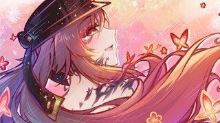 [Fluorescent Four Grids] Butterflies are blooming and the flowers are gone, Taodu is refining qi and