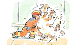 他把猫炒了一遍～