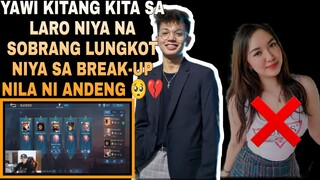 YAWI DINAAN NALANG SA PAG ML NG HINDI NAKA LIVE, DAHIL SA BREAK-UP NILA NI ANDENG