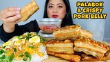 PALABOK AT CRISPY PORK BELLY |PHILIPPINES MUKBANG |EATING SHOW |FILIPINO FOOD