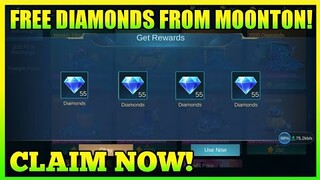 CLAIM FREE DIAMONDS FROM MOONTON! || MOBILE LEGENDS BANG BANG 2020