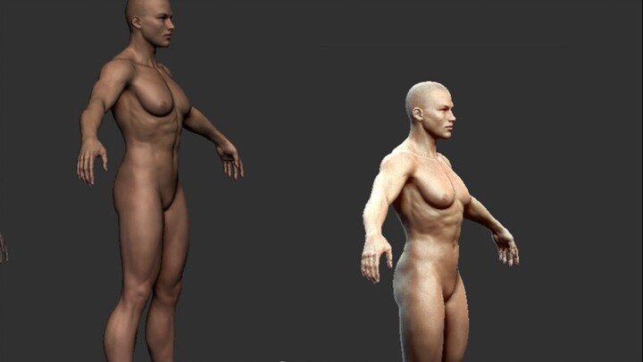 Zbrush plug-in - Human Zbuilder human character model brief introduction