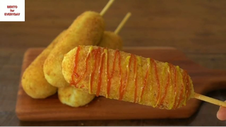 Korea cooking : Potato cheese hot dog 1 #monHan