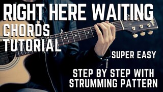 Right Here Waiting - Richard Marx Guitar Chords Tutorial + Lesson for Beginners / Experts