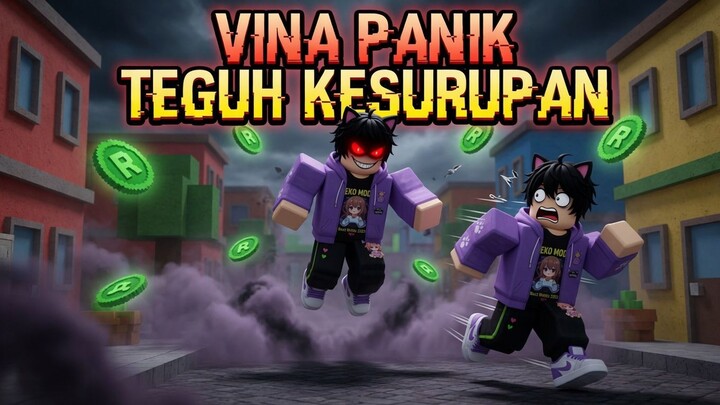 GANDAIN ROBUX, VINA PANIK TEGUH KESURUPAN!!! ｜ ANIMASI ROBLOX INDONESIA