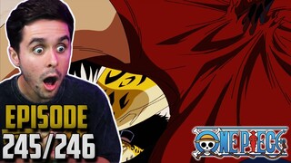 "THERES NO BEATING THESE GUYS" One Piece Ep. 245,246 Live Reaction!
