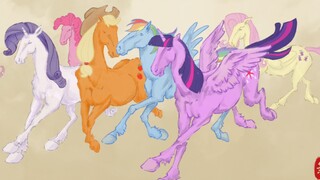 八骏图但是小马宝莉自己给自己创个半死哈哈哈哈哈