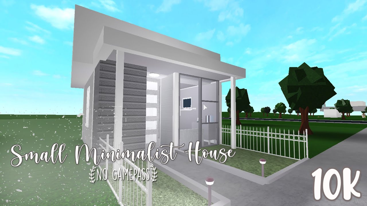 SMALL MINIMALIST HOUSE (No Gamepass) | Bloxburg - Bilibili