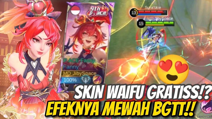 SKIN FANNY WAIFU GRATISS!? EFEKNYA MEWAHH BANGETT😍
