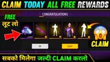 Claim unlimited free rewards today | 5th anniversary free rewards | free fire new event | new event