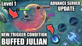 THE GREATEST BUFF THEY DID TO JULIAN | new advance server update march 28