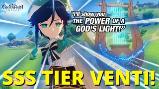 THE ANEMO GOD REIGNS SUPREME!! VENTI SHOWCASE & BUILD GUIDE!! SSS TIER VENTI!! (Genshin Impact)