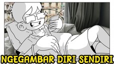 Aku Ngegambar Diriku Yang Lagi Rebahan