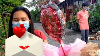 Napag utusan,maghatid ng surprise bouquet, balloon at chocolate, ka excite @Gina Lubang