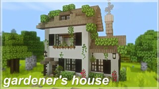 [Minecraft] Gardener's house | aesthetic speedbuild 🌿🍓