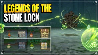 All 16 Stone Lock Locations | Legends of the Stone Lock | Hidden World Quest |【Genshin Impact】