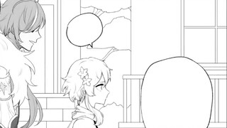 [Genshin Impact /Kaiya/Subtitle Bahasa Inggris] Genshin-chan datang menyambutnya dengan ramah tetapi