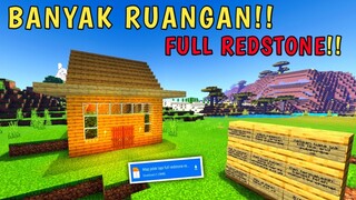 LUAR NYA KAYU TAPI LIAT DALEMNYA! FULL REDSTONE! - Map Showcase Minecraft #28