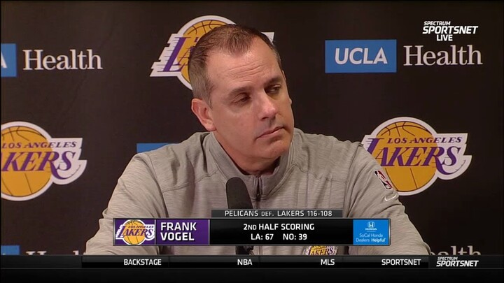 Frank Vogel: "We weren't playing for each other."