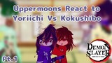 || Uppermoons React To Yoriichi Vs Kokushibo || Moon_Sl4yerss ||