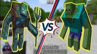 Mutant Zombi vs Mutant Drownet In Minecraft Mob Battle Mod - Mods - Minecraft