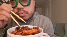 ASMR GOCHUJANG CHICKEN & RICE - EATING SOUNDS