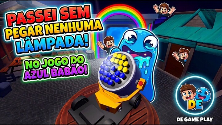 AZUL BABÃO FICOU LOUCO! PASSEI O MAPA COM ZERO LÂMPADAS!