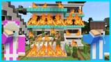 MIPAN & ZUZUZU MENANGIS! RUMAH PERTAMA NYA HANCUR DI MINECRAFT SURVIVAL! PENUH KENANGAN INDAH