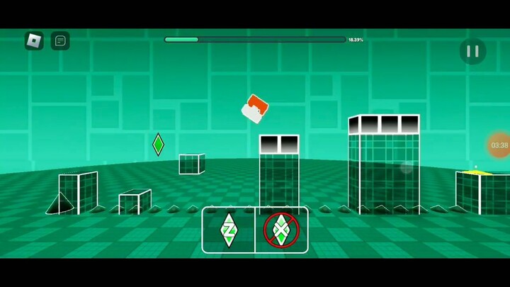 Geometry Dash tapi Aku main di Roblox
