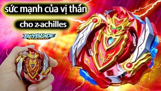 Z ACHILLES MỞ HỘP VÀ CHƠI THỬ con quay beyblade