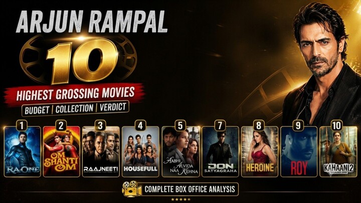 Arjun Rampal's Top 10 Highest Grossing Movies 2026