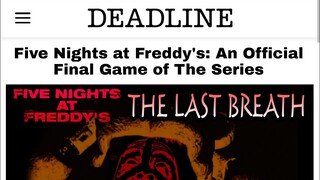 Five Nights at Freddy's series has been Cancelled