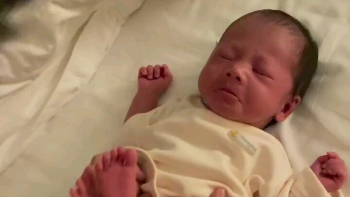 Farting feels so good—she gets it! #NewbornBaby