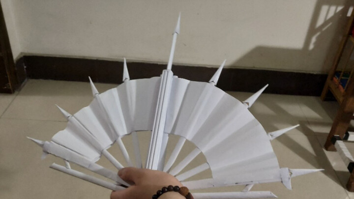 Make a fan from A4 paper that dare not fan the wind