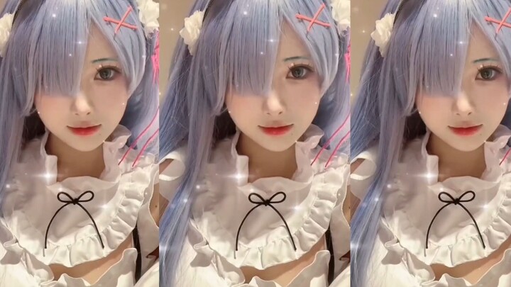 Egg rolls are beautiful cos! Long hair Rem is picturesque