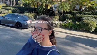 洛杉矶山火一些近距离短片