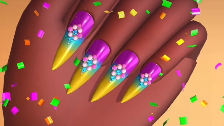 Móng tay của Tiểu Vũ đẹp quá!