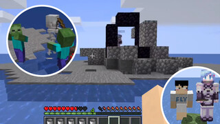 [Game]Survive in the world overflowed with water in Minecraft