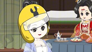Episode 30: On the palace road, Sizi appears driving a go-kart, and the princesses watch curiously