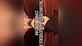 Strongest Soldiers In One Room azumabito levi scouts eldians marley ep87 mikasa eren jean connie sasha armin hange hangezoe sashabraus mikasaackerman leviackerman erenjaeger jeankirstein arminarlert a