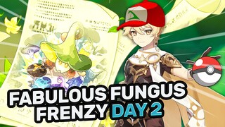 Fabulous Fungus Frenzy Genshin Impact: Menangkap Fungus, Potensi Gemilang, Pelatihan Khusus | Day 2