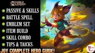 New Hero Joy complete Guide Mobile Legends | joy best build | joy tutorial | joy tips and tricks